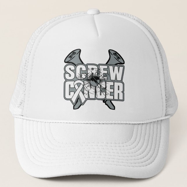 Screw Bone Cancer Trucker Hat (Front)