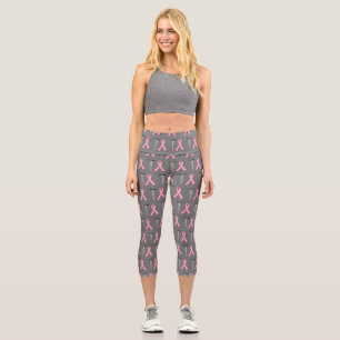 Screw Breast Cancer Capri Leggings