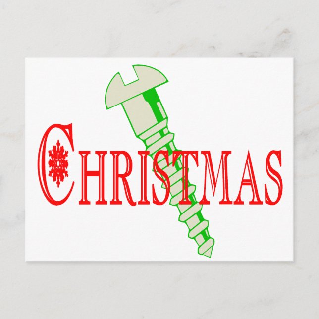Screw Christmas Holiday Postcard (Front)