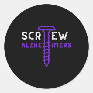 Screw Heimerheimers End Heimer Purple Vintage Heim Classic Round Sticker