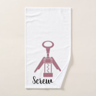 "Screw It" Wine Opener Kitchen Hand Towel