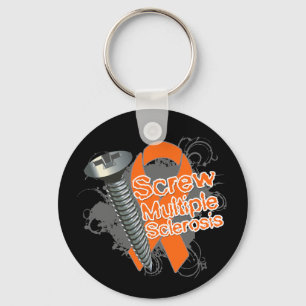 Screw Multiple Sclerosis Key Ring
