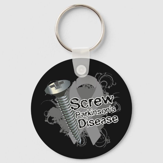 Screw Parkinsons Disease Key Ring (Front)