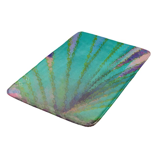 Screw Pine Abstract Bath Mat (Angled)