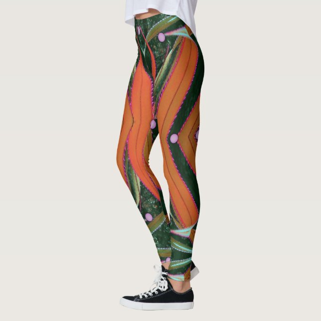 Screw Pine Ribbons Leggings (Left)