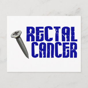 Screw Rectal Cancer 2 Postcard