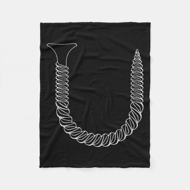 Screw Shaped U - Funny Tool Insul  Fleece Blanket (Front)