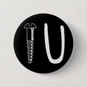 Screw U round button