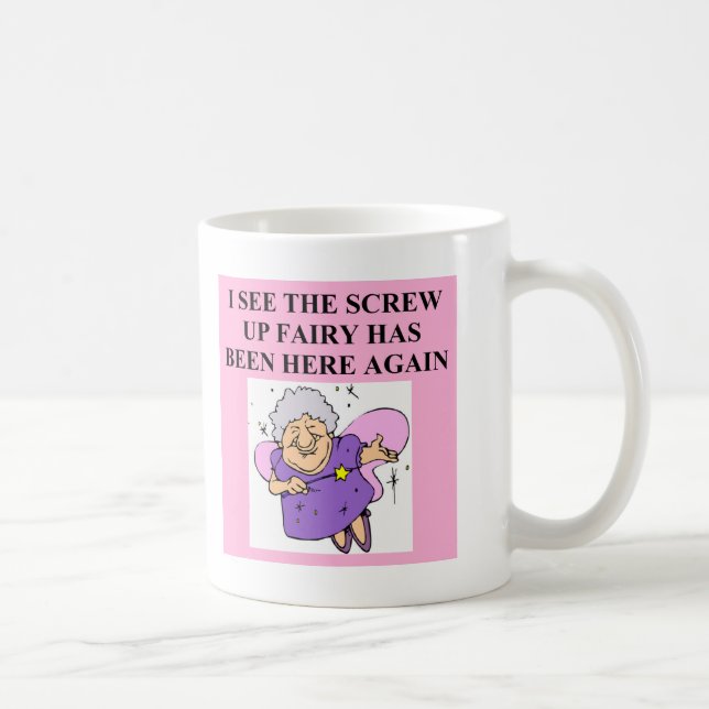 screw up fairy coffee mug (Right)