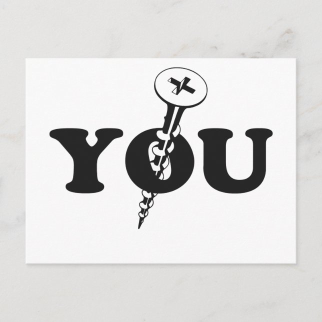Screw You Screw Postcard (Front)