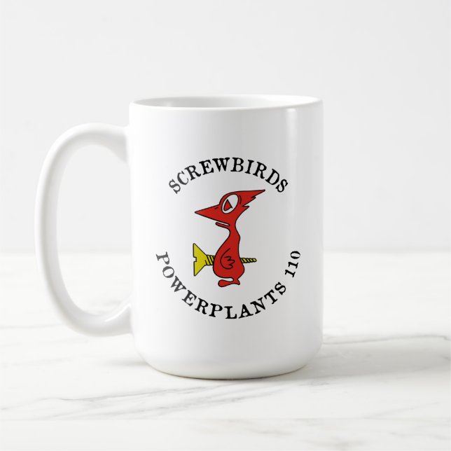 SCREWBIRDS VS-33 POWERPLANTS 110 COFFEE MUG (Left)