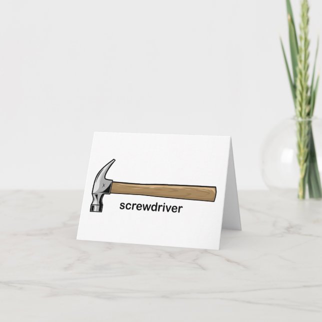 Screwdriver Card (Front)