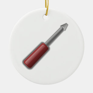 Screwdriver Ceramic Tree Decoration