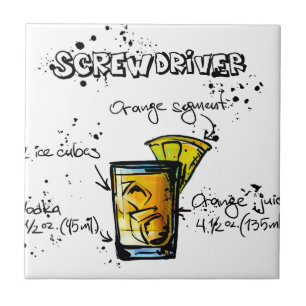 Screwdriver Cocktail Recipe Ceramic Tile