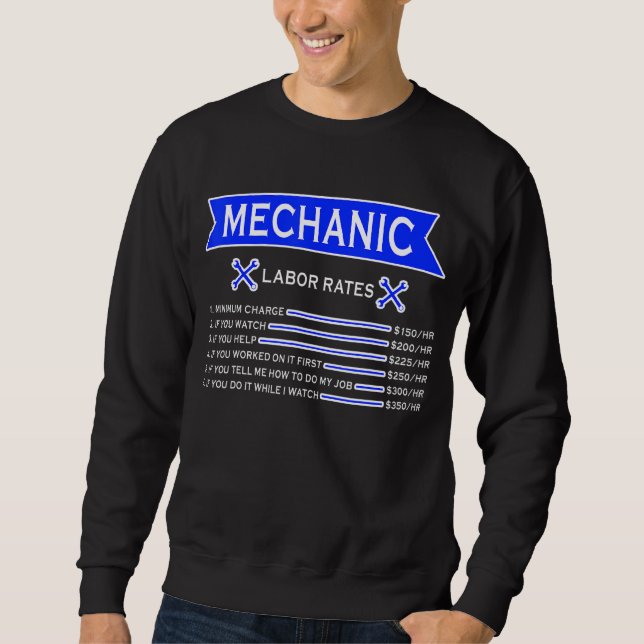 Screwdriver mechanic screwdriver screws car tuner sweatshirt (Front)