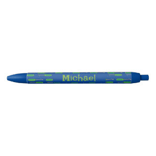 Screwdriver pattern bleu and green kid pen