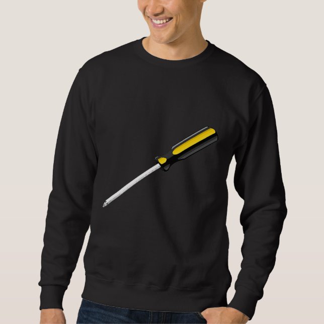 Screwdriver Tool Mechanic Handyman Sweatshirt (Front)