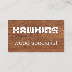 Screwed In Panel Your Name Business Card