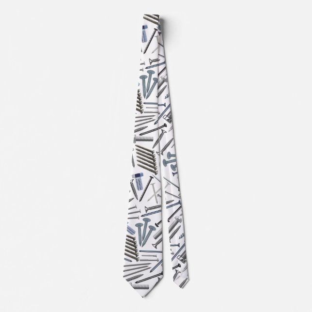 Screws and nails x4 White BG Tie (Front)