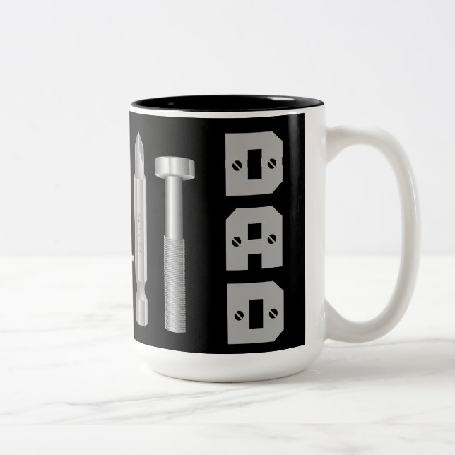Screws Drill Bit Mechanic Carpenter Dad Coffee Mug (Right)
