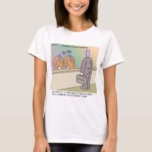 Screwy Salesman by Rick London Funny T-Shirt