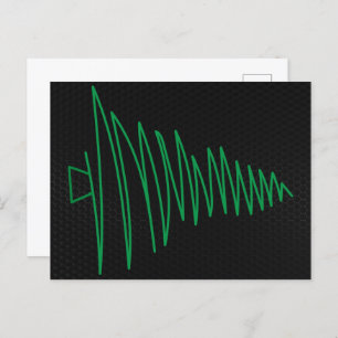 Scribble Christmas Tree Postcard