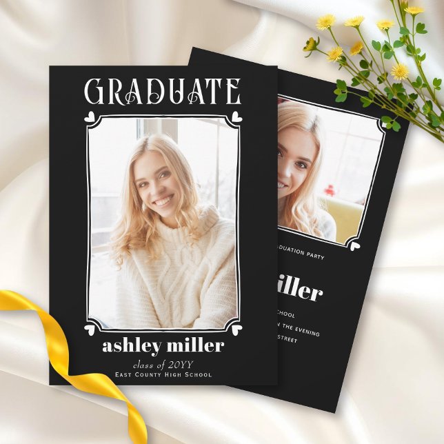 Scribble frame GRADUATE Class Of 2025 graduation   Invitation (Creator Uploaded)