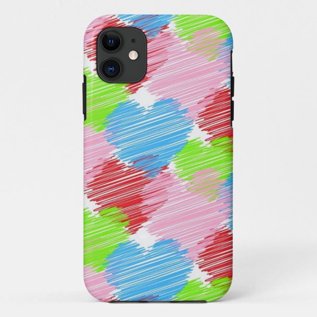 scribble-hearts Case-Mate iPhone case (Back)