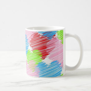 scribble-hearts coffee mug