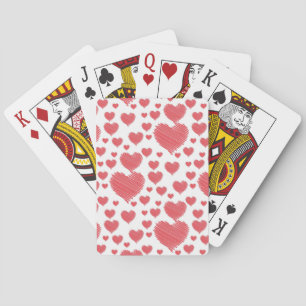 Scribble Hearts Playing Cards