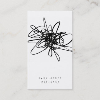 Scribble minimal and moder business card