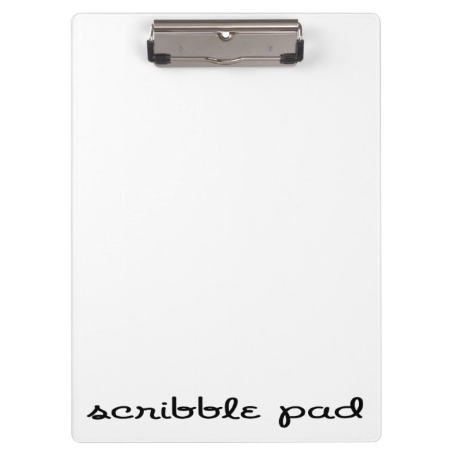 Scribble Pad Clipboard (Front)