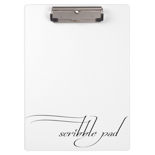 Scribble Pad Clipboard (Front)