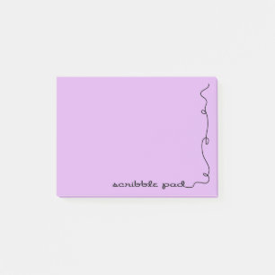 Scribble Pad Purple Post-it Notes
