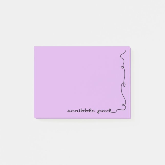 Scribble Pad Purple Post-it Notes (Front)