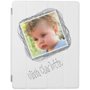 Scribble Photo Template Customisable iPad Cover