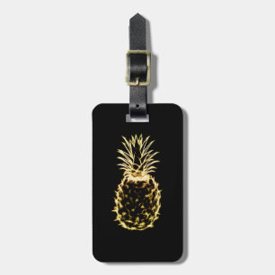 Scribble Pineapple Luggage Tag