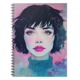 Scribble Portrait Notebook Journal