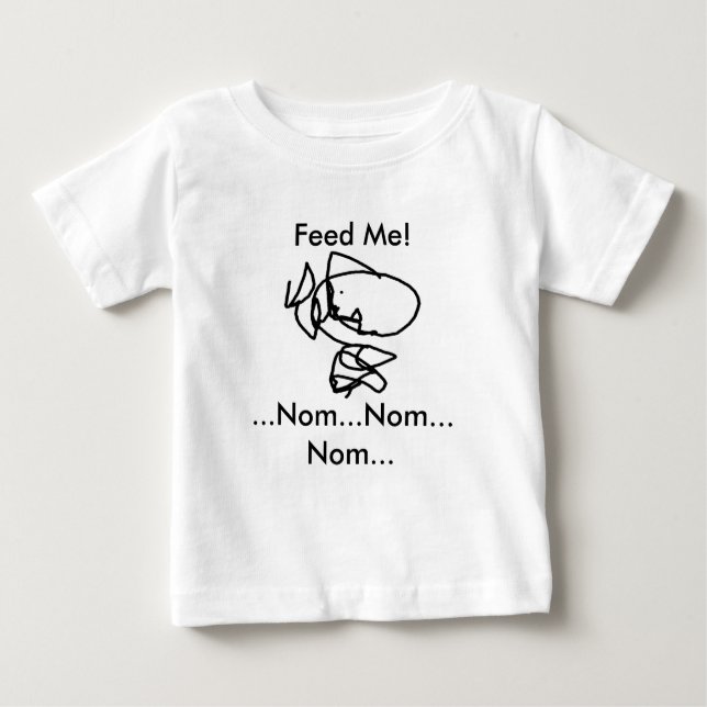 Scribble Shark Baby Tee (Front)