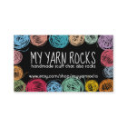 Scribble yarn knitting crochet business card