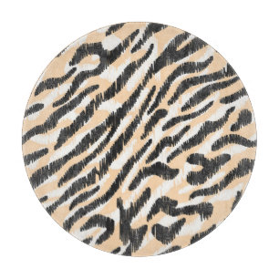 Scribble Zebra Leopard: Vintage Fur Cutting Board