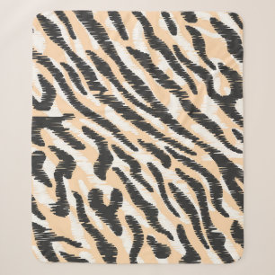Scribble Zebra Leopard: Vintage Fur Sherpa Blanket