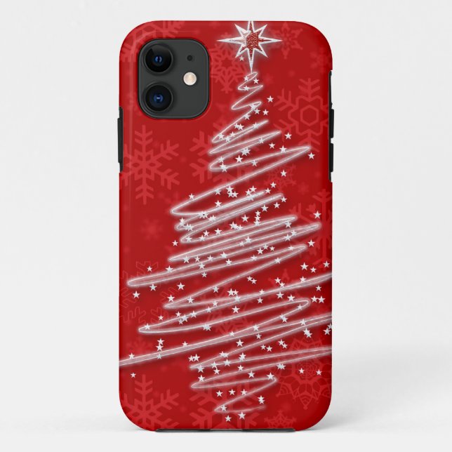 Scribbled Christmas Tree Case-Mate iPhone Case (Back)
