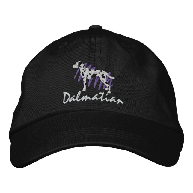 Scribbled Dalmatian Embroidered Hat (Front)