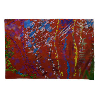 Scribbled Flowers Graffiti Pillowcase