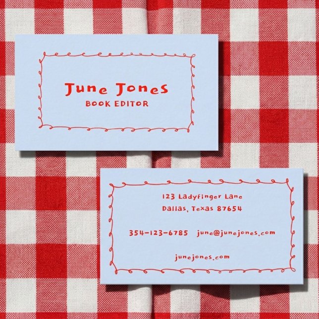 Scribbled Pencil Loops Doodle Handmade Whimsical  Business Card (Scribbled Pencil Loops Doodle Handmade Whimsical Business Card
)