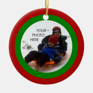 Scribbleprint Christmas Ceramic Ornament