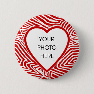 Scribbleprint Heart Border Button Template