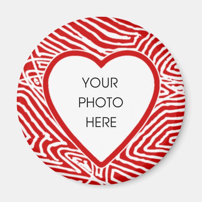 Scribbleprint Heart Border Magnet Template (Front)
