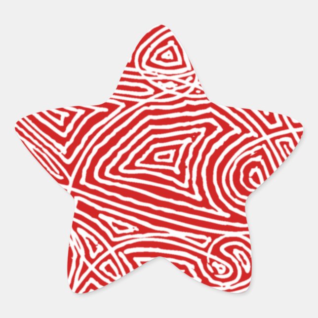 Scribbleprint Star Star Sticker (Front)